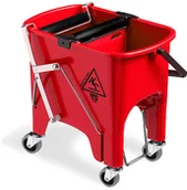 Wózki serwisowe - TTS S squizzy 15L wózek do sprzątania z kółkami - czerwony - miniaturka - grafika 1