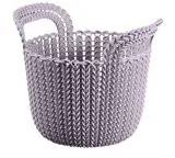 Curver Koszyk XS Knit liliowy, 3 l - Pojemniki na zabawki - miniaturka - grafika 3