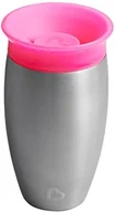 Kubki dla dzieci - Munchkin Miracle 360o kubek do picia ze stali szlachetnej Rosa - miniaturka - grafika 1