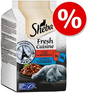 Sheba Fresh Cuisine, 6 x 50 g - Taste of Tokyo: Tuńczyk i łosoś - Mokra karma dla kotów - miniaturka - grafika 3