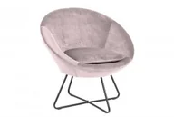 Fotele - D2.Design Fotel Center VIC różowy 127045 - miniaturka - grafika 1