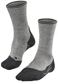 Skarpety termoaktywne - FALKE Mężczyźni skarpety TK 2 wool Silk Men Trekking, szary, 46-48 16355 - miniaturka - grafika 1