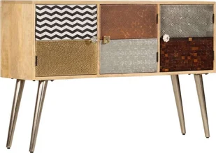 vidaXL vidaXL Szafka, 120x30x75 cm, lite drewno mango - Szafki do salonu - miniaturka - grafika 2