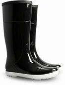 Kalosze damskie - Demar Klasyczne kalosze damskie czarne błyszczące Hawai Lady B 0075B - miniaturka - grafika 1