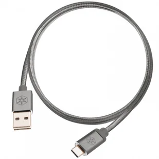 SilverStone SST-cpu04 °C 1000 REVE odwracalnej tylnej USB-A do kabla USB typu C do telefonów komórkowych, tabletów i urządzeń Digital plecionka z 3 A do ładowania wymagają wydajnych, 1 m, płaszcz z ny 52028 - Kable USB - miniaturka - grafika 2