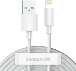 BASEUS BASEUS WISDOM 2-PACK KABEL LIGHTNING  150 cm / 2.4A BIAŁY 17056 - Kable komputerowe i do monitorów - miniaturka - grafika 12