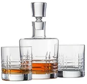 Karafki - Schott Zwiesel 120143 Basic Bar Classic whisky karafka zestaw składa się z 1 i 2 Double Old Fashioned zestaw szklanek do whisky, kryształ, bezbarwny, 22.5 x 13.0 x 23.0 cm 120143 - miniaturka - grafika 1