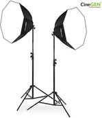 Inne akcesoria studyjne - CineGEN Zestaw 2 lamp światła stałego SOFTBOX octa 70cm 85W 290cm CLAROOM-O7815 - miniaturka - grafika 1