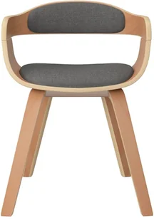 vidaXL Lumarko Krzesła stołowe, 6 szt., jasnoszare, gięte drewno i tkanina! 3092393 - Krzesła - miniaturka - grafika 4