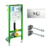 Stelaże i zestawy podtynkowe do WC - Viega Stelaż podtynkowy do WC 3w1 Eco Plus + wsporniki+ przycisk 660321 - miniaturka - grafika 1