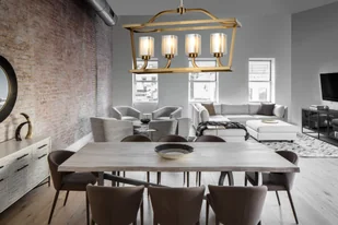 Lumina Deco Deco LAMPA WISZĄCA LOFT MOSIĘŻNA ATLANTA W6 LDP 1222-6 (MD) - Lampy sufitowe - miniaturka - grafika 3