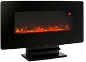 Kominki elektryczne - ARGO Kominek elektryczny 1500 W czarny WAVE - miniaturka - grafika 1