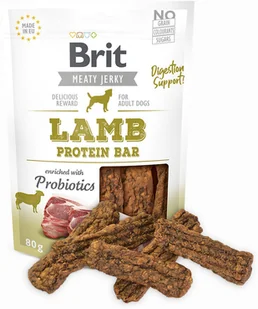 Brit Care Pies Brit Meaty Jerky Lamb Protein Bar przysmak 80g - Przysmaki dla psów - miniaturka - grafika 2