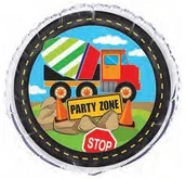 Urodziny dziecka - Unique Balon foliowy Budowa - 47 cm U52157 - miniaturka - grafika 1