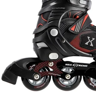 Nils Extreme NA9080 CZARNO/CZERWONE ROZM M (35-38) ŁYŻWOROLKI EXTREME - Rolki - miniaturka - grafika 15