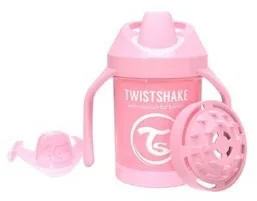 Twistshake Twistshake, Kubek niekapek z uchwytami i mikserem do owoców, Różowy, 230 ml - Kubki dla dzieci - miniaturka - grafika 2