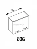 Szafki kuchenne - HALMAR AMANDA 2 260 SZAFKA G80 - KUCHNIA - DĄB SANTANA/PRIEDE ARDEN HALMAR - miniaturka - grafika 1