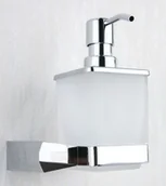 Mydelniczki i dozowniki mydła - Art Platino ROK Dozownik mydła z uchwytem ściennym chrom ROK-87072 - miniaturka - grafika 1