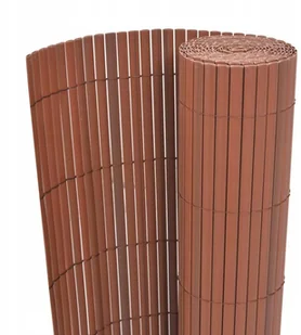 vidaxl Ogrodzenie dwustronne, brązowe, 90x300 cm - Ogrodzenia - miniaturka - grafika 6