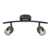 Oprawy, klosze i abażury - Nordlux Plafon Alfred 49840103 podwójna czarna oprawa w uniwersalnym stylu 49840103 - miniaturka - grafika 1