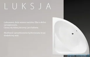 Besco Luksja 148x148cm wanna symetryczna + obudowa + syfon (#WAL-150-NS/OAL-150-NS/19975) - Wanny - miniaturka - grafika 5