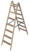 Rusztowania - Krause STABILO drabina drewniana dwustronna ze stopniami/szczeblami 2x7 818348 818348 - miniaturka - grafika 1