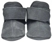 Akcesoria do wózków - Lodger wkle1001 302L buty skórzane Walker Leather Basic 12 15 miesięcy, Dark Grey - miniaturka - grafika 1