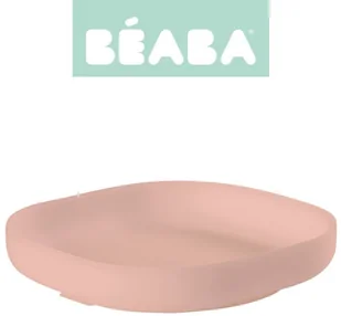 Beaba Silikonowy talerzyk z przyssawką pink - Miseczki i talerzyki dla dzieci - miniaturka - grafika 7