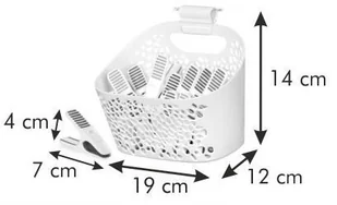 Tescoma Tescoma CleanKit 900724 klamerki w koszyku 20 szt. - Inne artykuły do sprzątania - miniaturka - grafika 5
