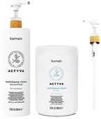 Szampony do włosów - Kemon italy Actyva Nutrizione Ricca zestaw szampon 250ml + maska 200ml ACTYVA RICCA ZESTAW 250+200 - miniaturka - grafika 1