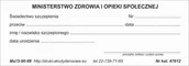 Druki akcydensowe - Firma krajewski świadectwo szczepienia [Mz/3-90-98] Mz/3-90-98 - miniaturka - grafika 1