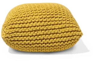 Beliani Puf 50 x 31 cm żółty CONRAD - Taborety i hokery - miniaturka - grafika 5