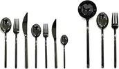 Zestawy sztućców - MEPRA Mepra 108622003 zestaw sztućców, wzornictwo Due Oro NERO 108622045 - miniaturka - grafika 1