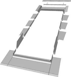 Fakro Kołnierz EGV do dachów łuskowych 66x118 - Akcesoria do okien Fakro Kołnierz EGV do dachów łuskowych 66x118 - Akcesoria do okien - miniaturka - grafika 1