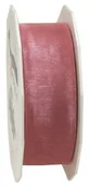 Pasmanteria - Unbekannt Taśma Organza Sheer Rosé 25 MM X 25 m na rolce | prezent Sheer Rosé | tasiemka różowa | | taśma organza różowym wstążka z organzy 25 MM różowe 6012525-021 - miniaturka - grafika 1