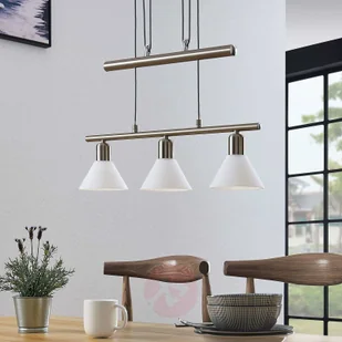 Lindby Klassieke hanglamp staal 3-lichts verstelbaar - Delira - Lampy sufitowe - miniaturka - grafika 3
