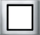 Wyłączniki światła i elektryczne - Merten 400160 Aqua designerska ramek, 1-krotnie, aluminium 1325962 - miniaturka - grafika 1