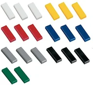 Magnesy - Maul Magnesy Facetterand MAULpro, prostokątne, nietłukące się tworzywo sztuczne, 1 kg siły przyczepności, 53 x 18 x 10 mm, posortowane pod względem koloru, 20 sztuk 6179199 - miniaturka - grafika 1