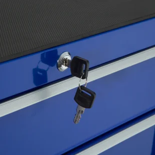 TecTake Wózek narzędziowy warsztatowy 5 szuflad niebieski 402798 - Skrzynki i torby narzędziowe - miniaturka - grafika 5