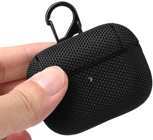 Apple Alogy Etui nylonowe Alogy obudowa ochronna do AirPods Pro Czarne 9458X1 - Akcesoria do słuchawek - miniaturka - grafika 3