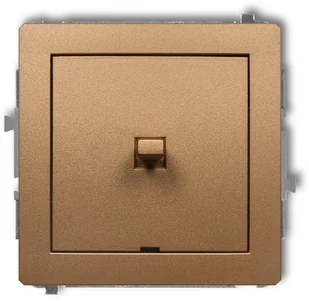 Karlik Łącznik pojedynczy DECO Złoty - Wyłączniki światła i elektryczne - miniaturka - grafika 3