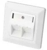 Wtyczki i adaptery - Digitus Faceplate f Keyst Jacks 2xRJ45 DN-93801-1 - miniaturka - grafika 1