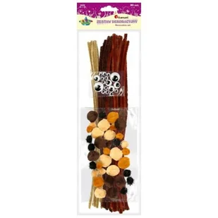 Hasta Drut Dekor Pompon Oczy Braz Kpl80szt Pbh - Pozostałe akcesoria dla plastyków - miniaturka - grafika 2