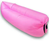 Materace dmuchane i koła do pływania - Lazy Bag AIR SOFA materac LEŻAK na POWIETRZE róż - miniaturka - grafika 1