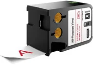 Taśmy do drukarek barwiące - Dymo Oryginał DYMO XTL taśma winylowa trwała 41 mm) Czerwona na białym 7m długości 1868759 - miniaturka - grafika 1