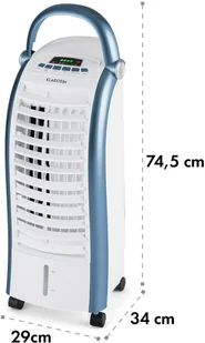 Klarstein Klarstein Maxfresh Ocean, 3 w 1, klimatyzer, schładzacz powietrza, wentylator nawilżacz powietrza, 444 m/h, 55W, przenośnyKlarstein ACO6-MaxfreshOceanWB - Klimatory - miniaturka - grafika 8
