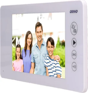Orno Zestaw wideodomofonowy bezsłuchawkowy, kolor, 7" LCD, pin hole, pamięć, z czytnikiem breloków zbliżeniowych, biały, ARCUS RFID OR-VID-JS-1053/W - Wideodomofony - miniaturka - grafika 7
