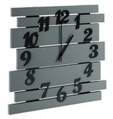 Zegary - Szary zegar ścienny z drewna H5-L23 - miniaturka - grafika 1