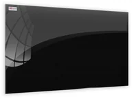 Tablice i flipcharty - Allboards Szklana tablica magnetyczna 100x70 cm CZARNA TS100x70BK+ZTS+RMG-W - miniaturka - grafika 1