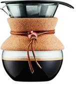 Zaparzacze i kawiarki - Bodum 11592 109 pour over zaparzacz do kawy z filtrem Permanent 0,5 L, mehrla Gig, przezroczysty, 13,8 x 11,5 x 15,4 cm 11592-109 - miniaturka - grafika 1